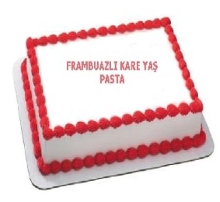 30 Kişilik Frambuazlı Yaş Pasta