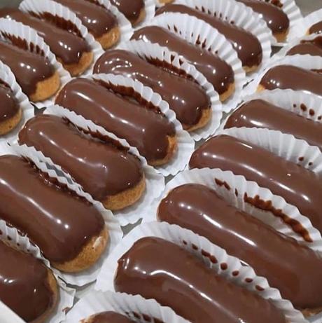 Hijyenik Üretim 1 Kg Çikolatalı Ekler