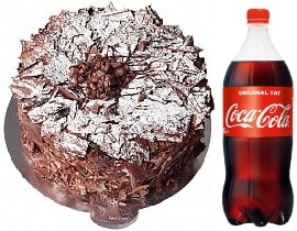 Parça Çikolatalı Pasta Cola Hediyeli